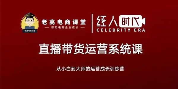 老高电商课堂飞樊《抖音直播带货运营系统课》 [视频]