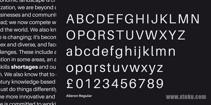 解决你的用字难题！精选97套免费可商用英文字体