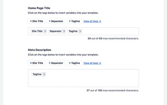 主页标题和说明 如何为 WordPress 正确设置 All in One SEO(终极指南)