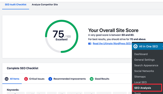 AIOSEO执行的SEO分析 如何为 WordPress 正确设置 All in One SEO(终极指南)