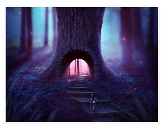 图酷教你PS合成/奇幻的树之国详细教程+素材