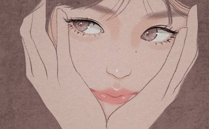 微信头像 | 女生 | 手绘 | 没有动态的日子，都在认真生活