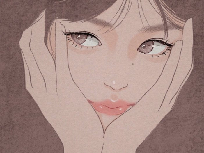 微信头像 | 女生 | 手绘 | 没有动态的日子，都在认真生活