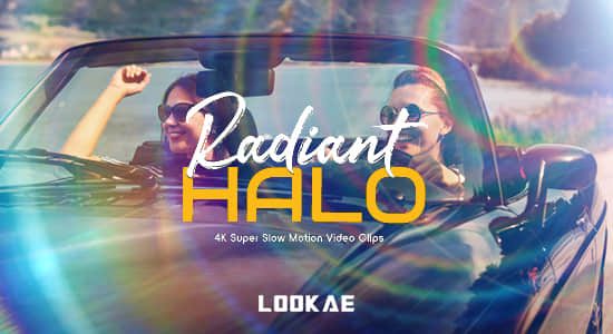 4K视频素材-54个镜头圆形光环照耀素材叠加动画 BBV56