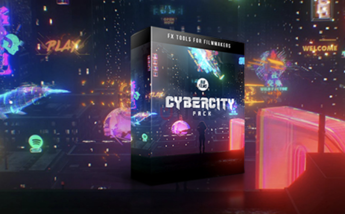 4K视频素材-251个未来科技赛博朋克发光图形元素特效合成动画 (有透明通道) Cybercity