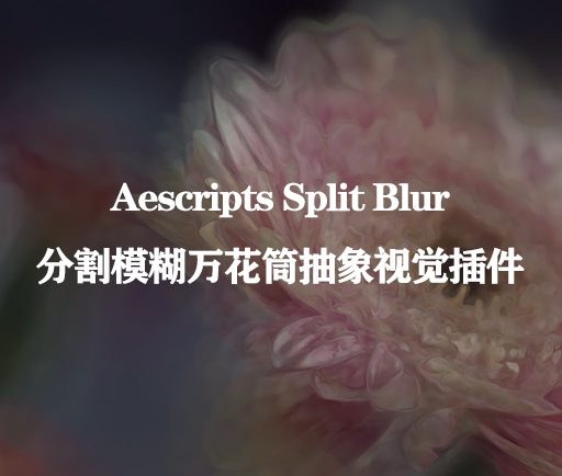 中文汉化AE/PR插件|Split Blur v1.1.1 Win/Mac 分割模糊万花筒抽象视觉插件下载