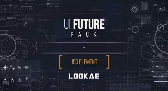 150个未来数字科技UI界面屏幕信息化数据元素动画HUD视频素材 (有透明通道)