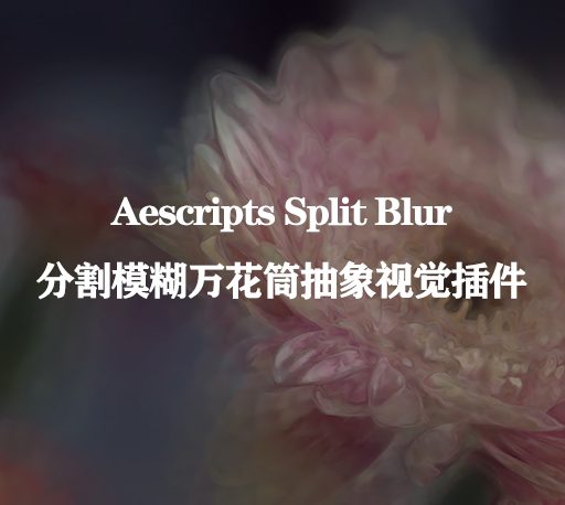 中文汉化AE/PR插件|Split Blur v1.1.1 Win/Mac 分割模糊万花筒抽象视觉插件下载