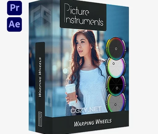 AE/PR专业高级色环色轮视频调色插件 Warping Wheels v3.0.0 Win中文汉化版