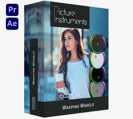 AE/PR专业高级色环色轮视频调色插件 Warping Wheels v3.0.0 Win中文汉化版